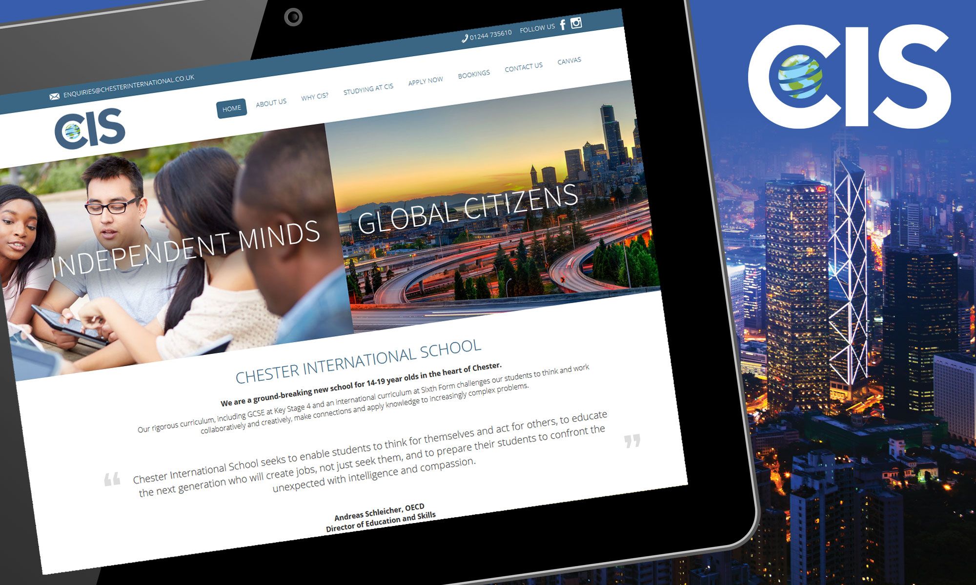 Chester International School website