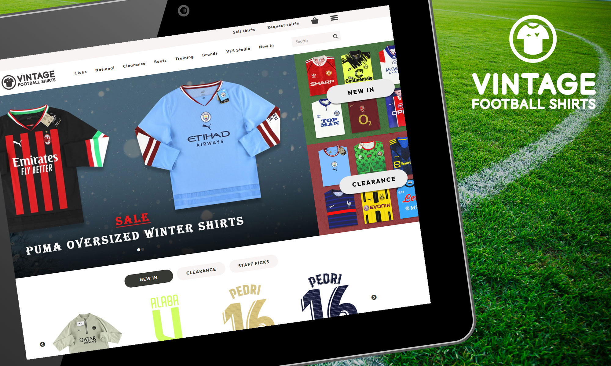 Vintage Football Shirts website